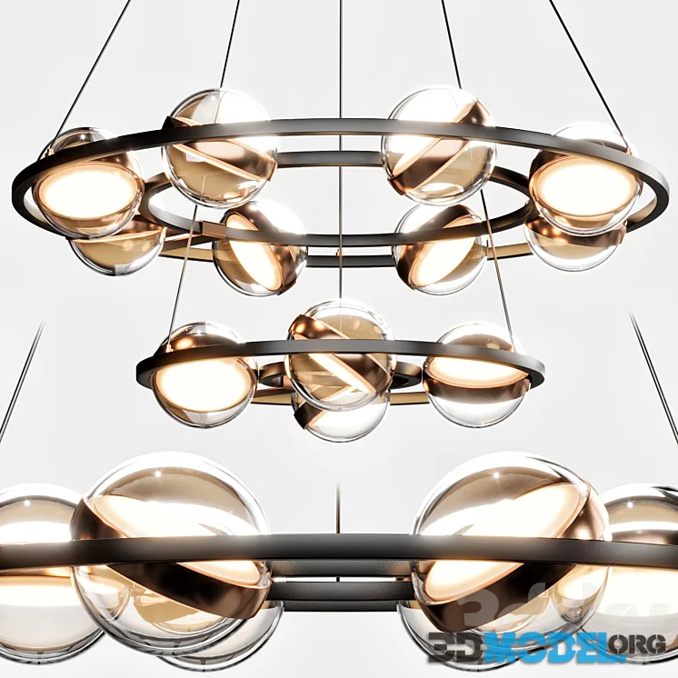 LAMPATRON Ring chandeliers and lamps SATURNA CH