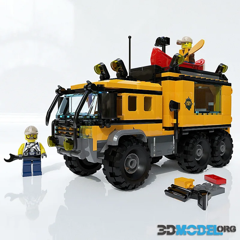 LEGO City. Mobile laboratory in the jungle