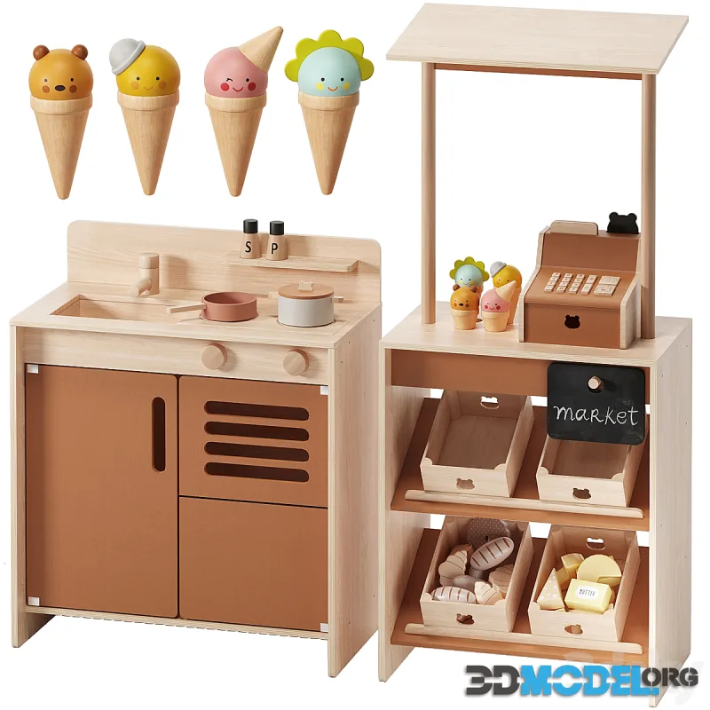 Liewood Mario Play Kitchen & Kimberly Mini Shop