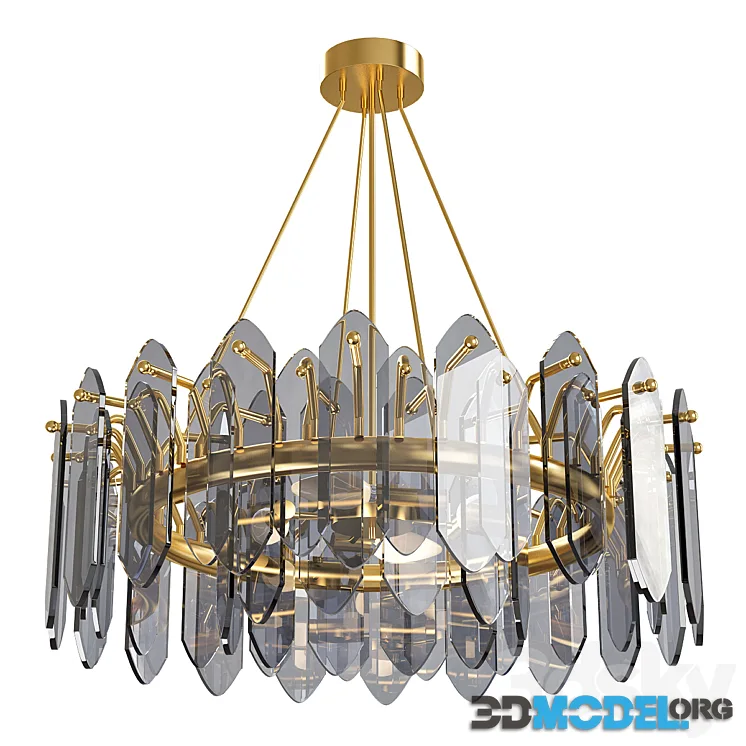 Luxury & modern blurry crystal designer chandelier. code