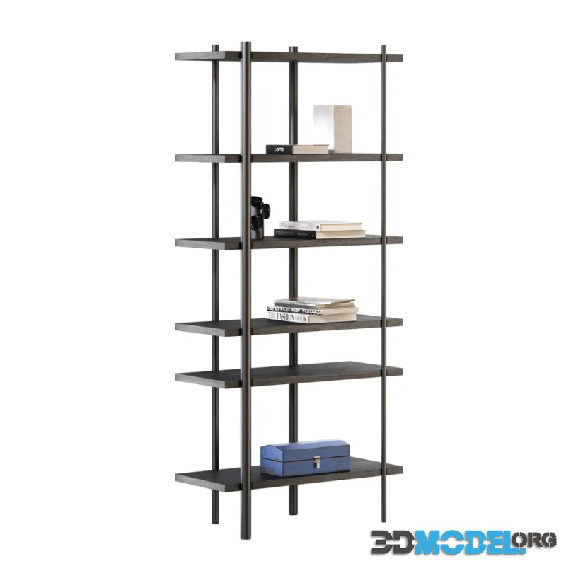 Milonga Black Bookcase by Miniforms