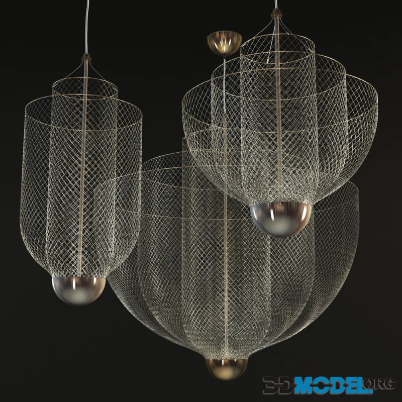 Moooi Meshmatics Chandeliers By Rick Tegelaar