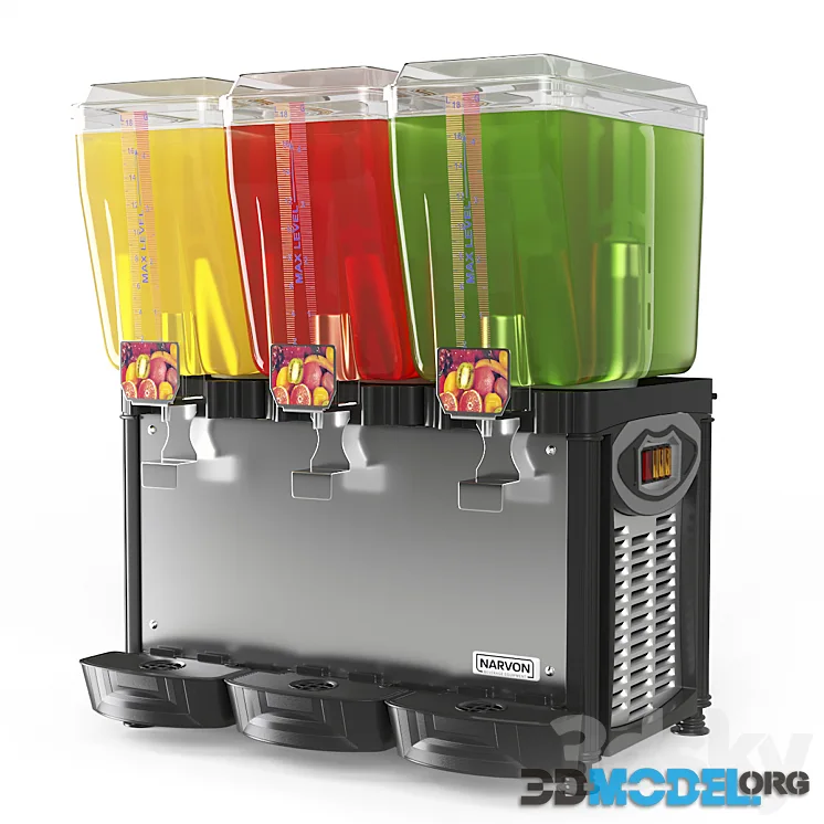 Narvon D5G-3 chilled beverage dispenser