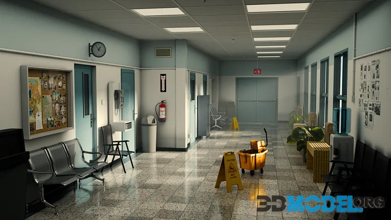Police Hallway Station