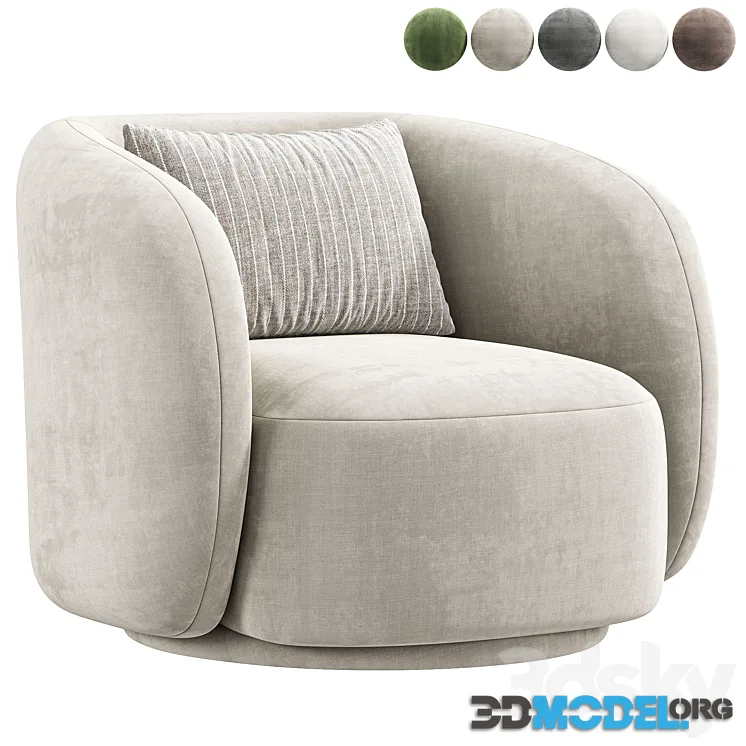 Poole Swivel Lounge Chair By Poly Bark