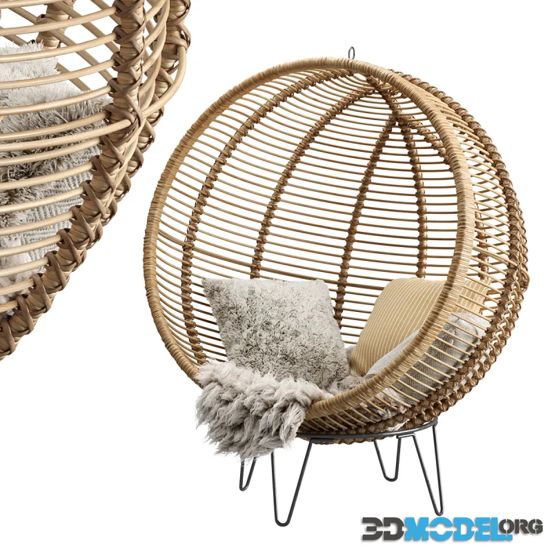 Rattan Cocoon Chair Cox & Cox