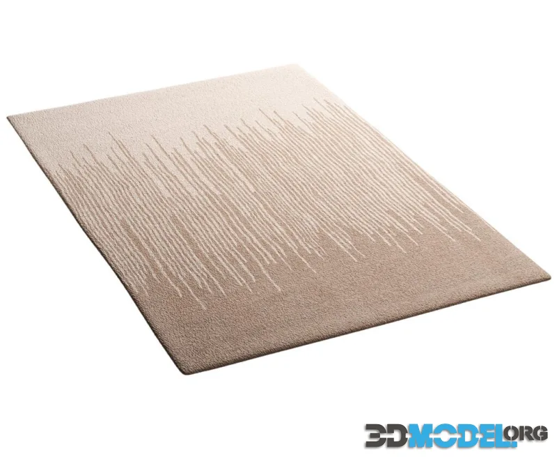 Reed Rectangular Wool Rug by Ditre Italia