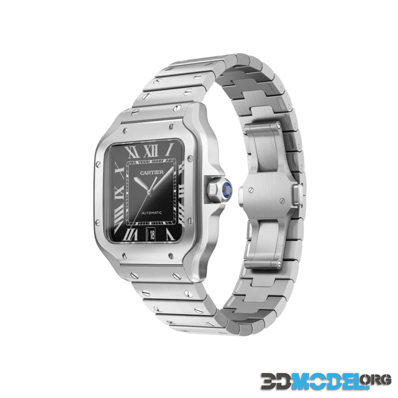 Santos de Cartier Black Watch by Cartier