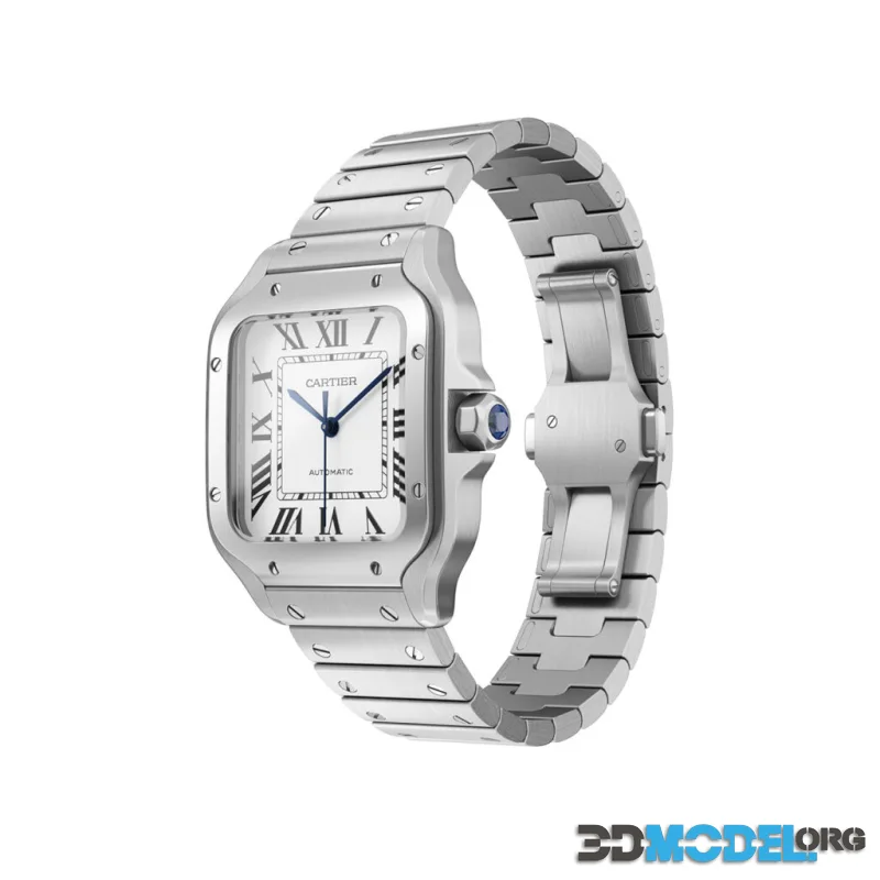 Santos de Cartier Steel Watch by Cartier