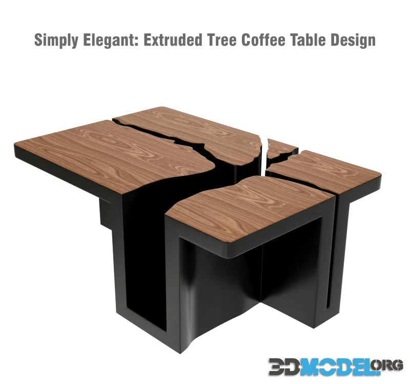 Simply Elegant Extruded Tree Coffee Table Design