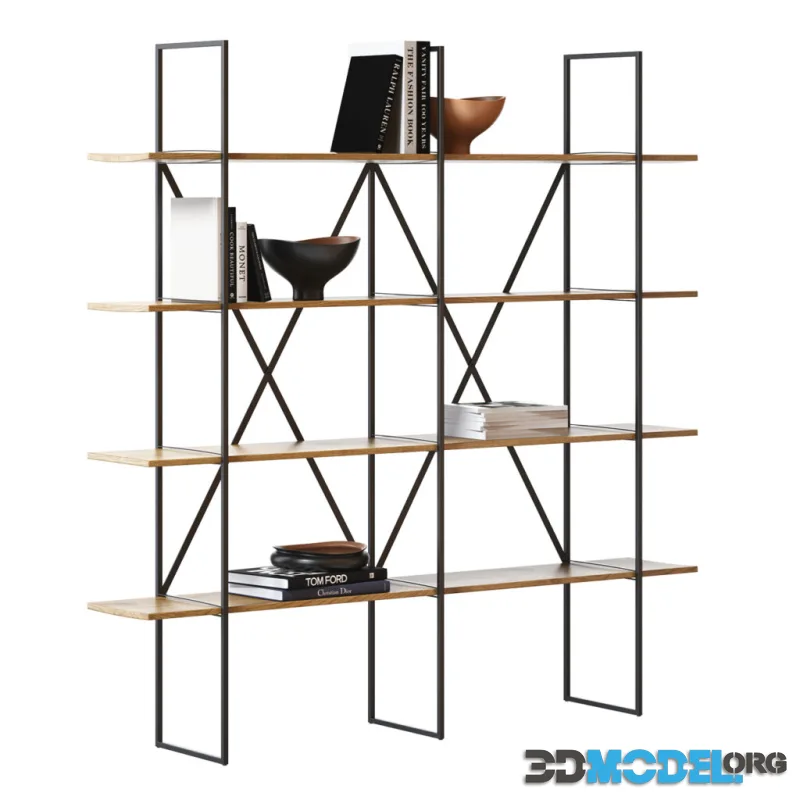 Slim Irony Bookcase by Zeus