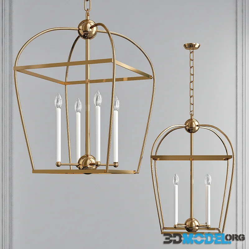 Stonington Antique Gild 4 Light Chandelier by Chapman & Myers