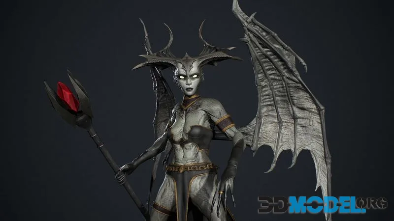 Succubus low-poly (PBR)