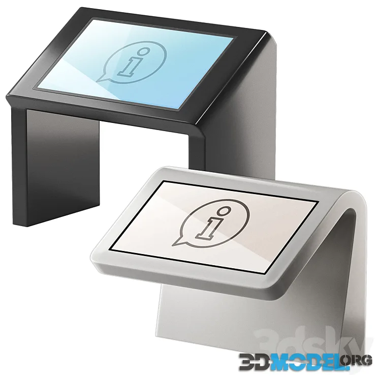Touch screen information kiosks. Navigation interactive table