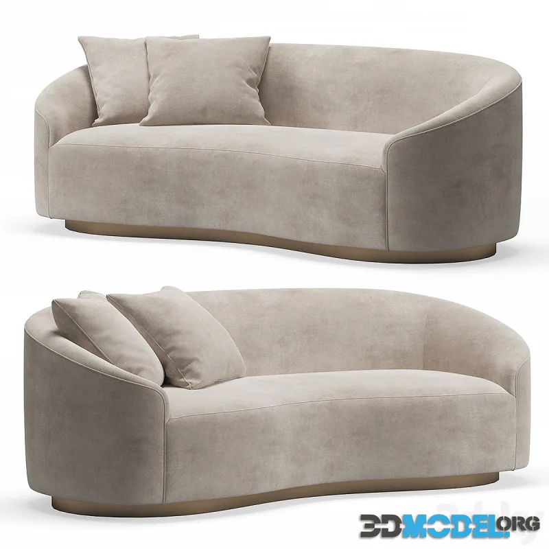 Turner Small Sofa Mist by Arteriors