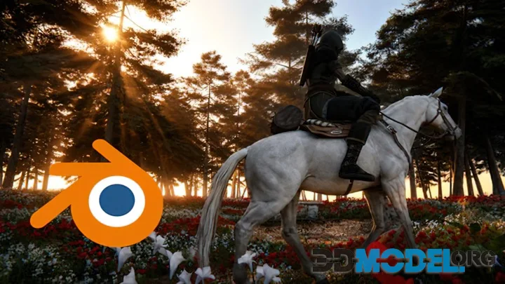 Udemy - Blender 3D Environment Project:Horse Riding Through a Forest