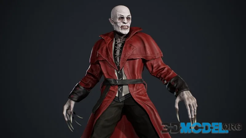 Vampire low-poly (PBR)