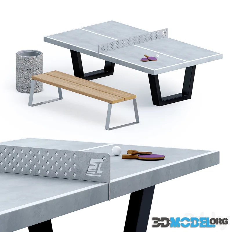 Vandal-proof tennis table Start Line City Strong Outdoor 60-717