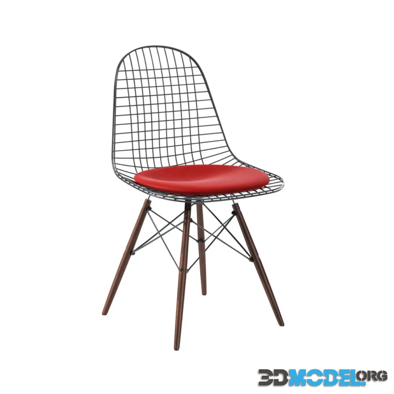 Wire Chair DKW With Seat by Vitra