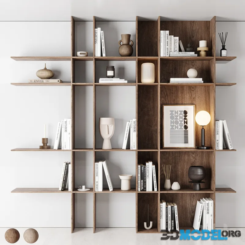 Wooden floor furniture rack for bedroom, living room or hallway