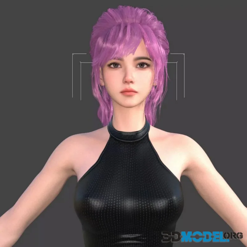 Yuna Jeune Femme Asiatique Realiste Rig Complete (PBR)
