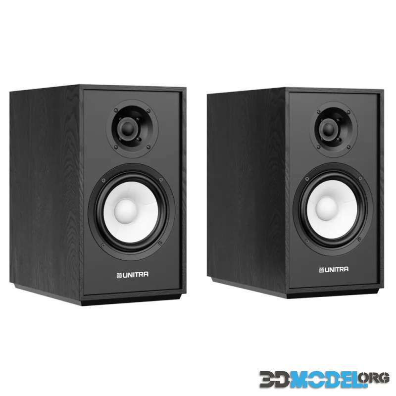 ZGB 401 Bookshelf Speaker Set Black Ash by Unitra