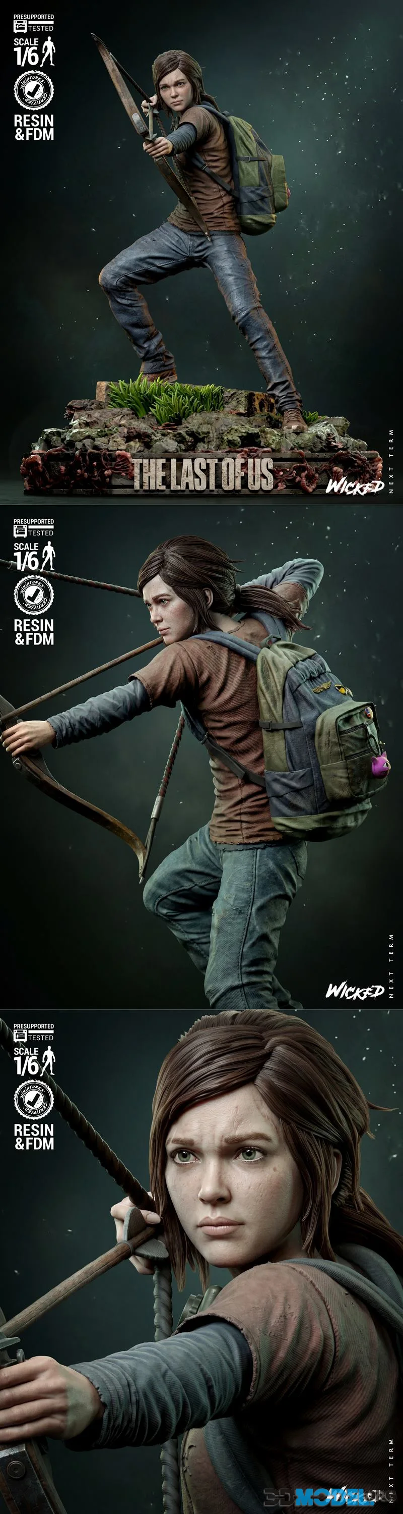Wicked - Ellie Sculpture – Printable
