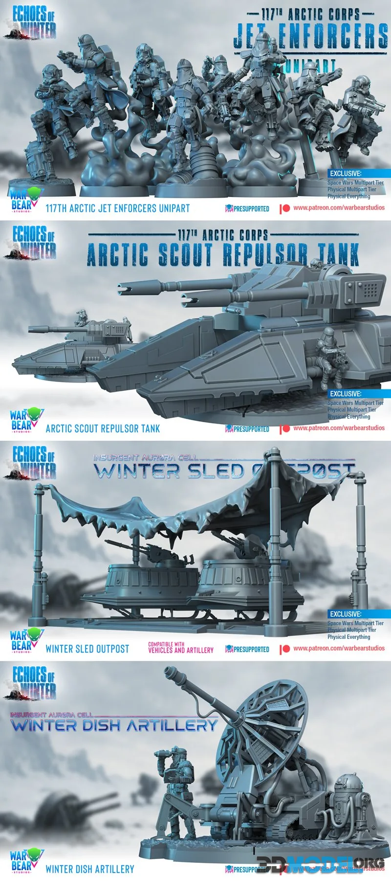 War Bear Studios January 2026 – Printable