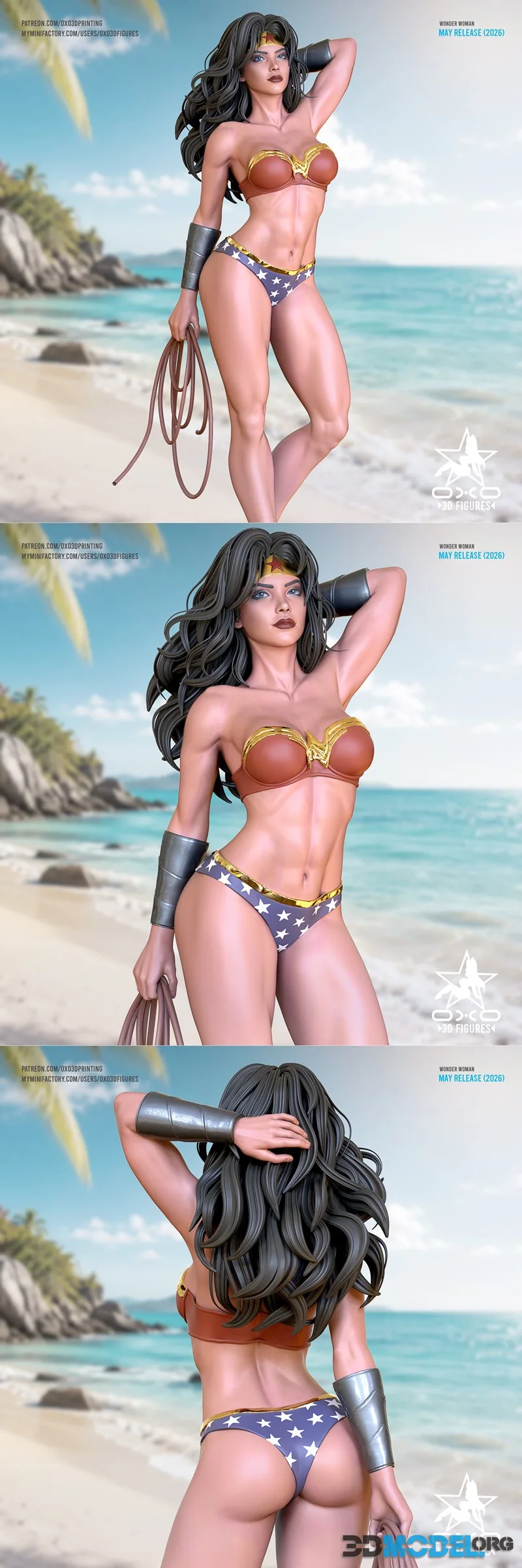 OXO3D Figures - Wonder Woman – Printable