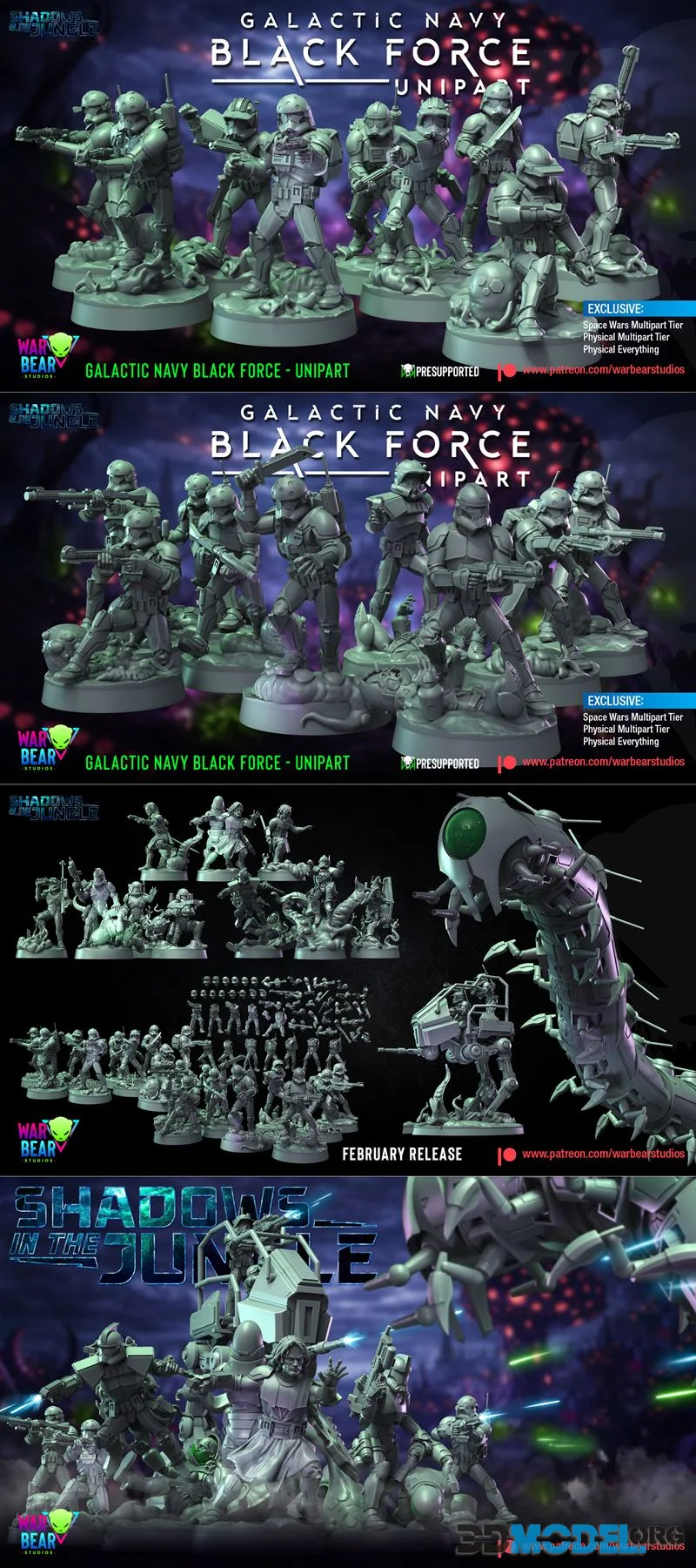 War Bear Studios March 2026 – Printable