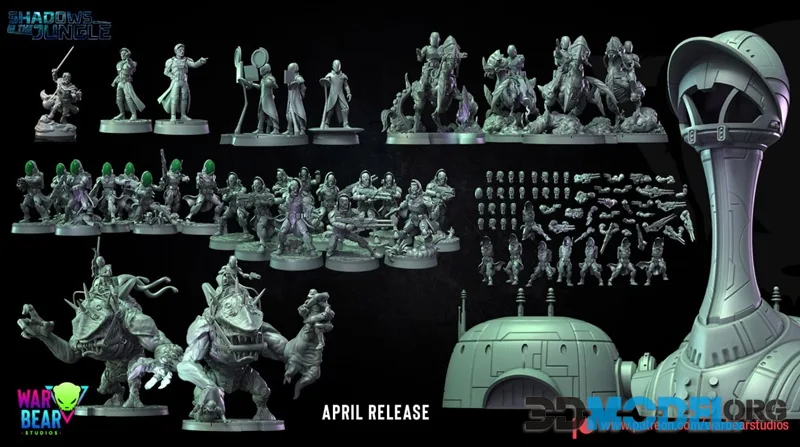 War Bear Studios April 2026 – Printable