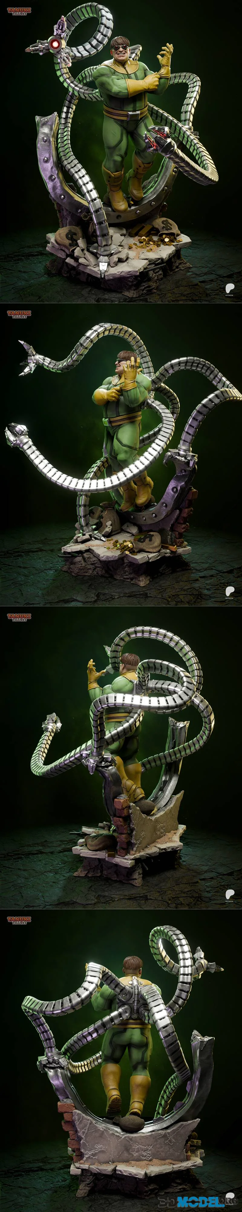 Tanuki Figures - Dr. Octopus - Spider-man – Printable
