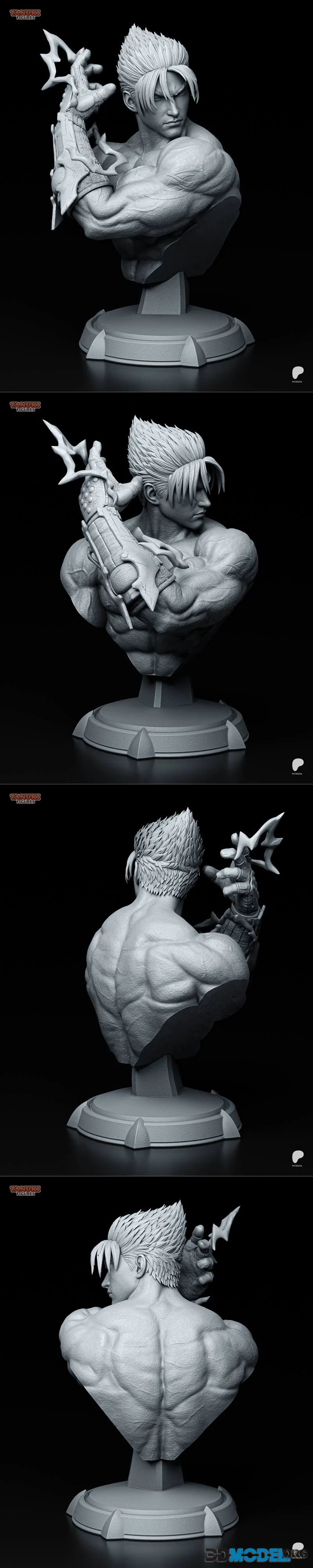Tanuki Figures - Jin Kazama - Tekken Bust – Printable