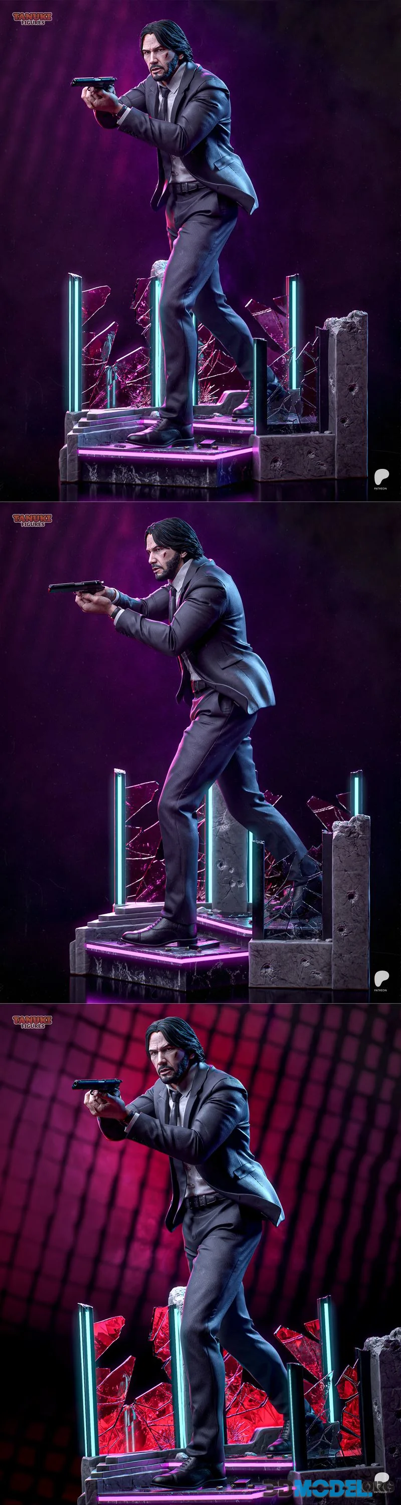 Tanuki Figures - John Wick – Printable