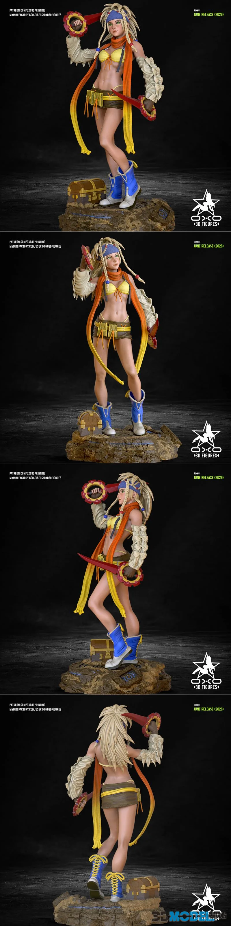 OXO3D Figures - Rikku – Printable