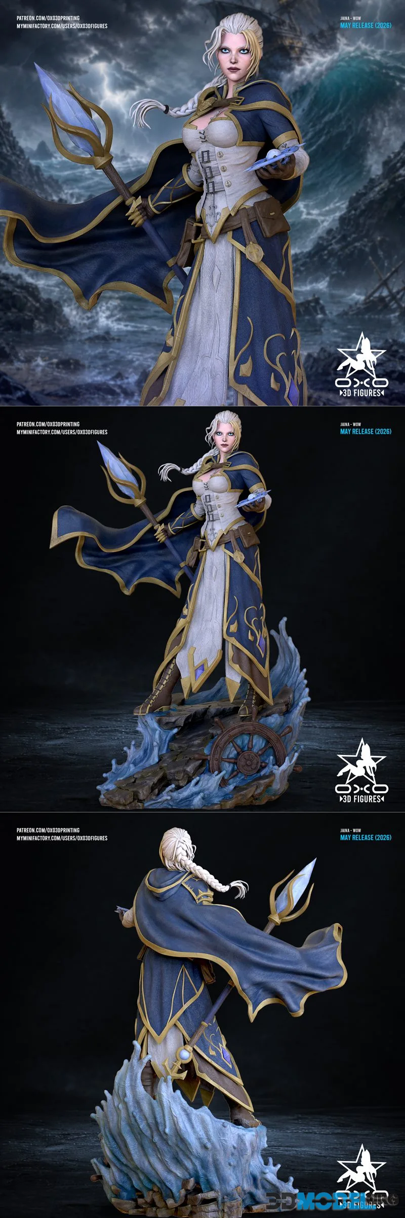 OXO3D Figures - Jaina Proudmoore – Printable