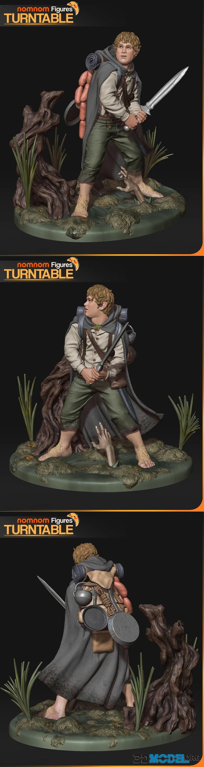 Nomnom Figures - Samwise Gamgee - Lord of the Rings – Printable