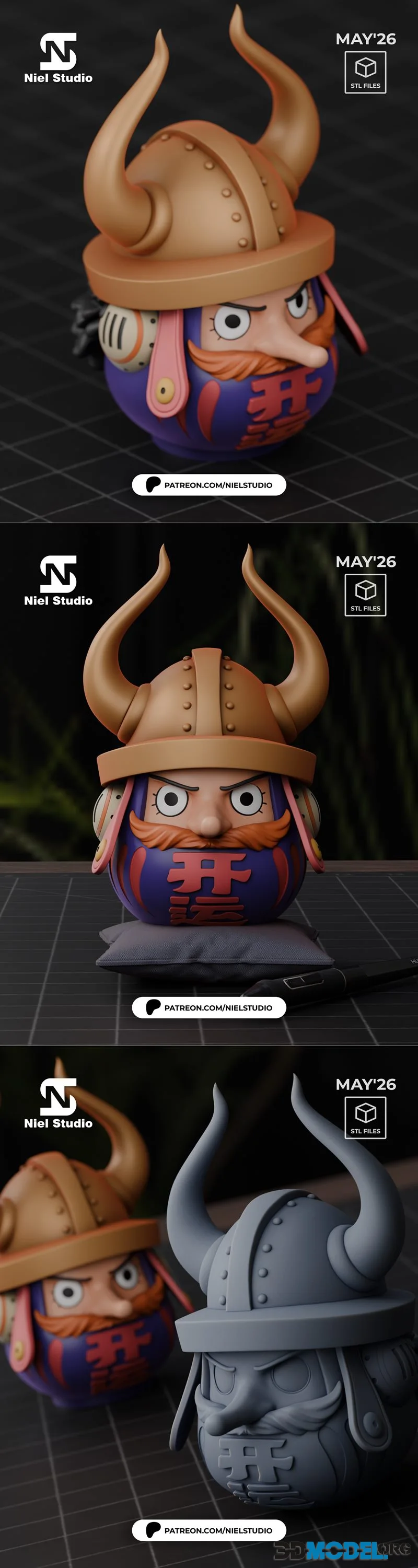 Niel Studio - Daruma Usopp – Printable