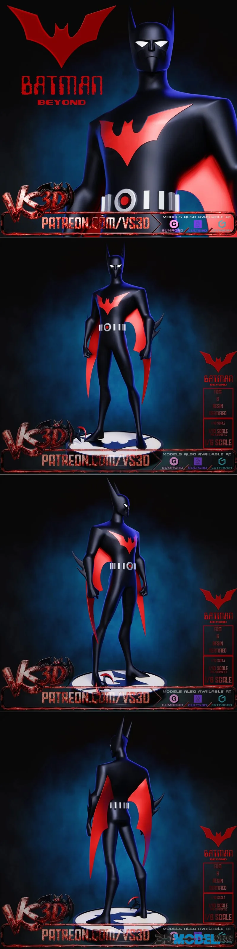 VS3D - Batman Beyond - Animated Style – Printable