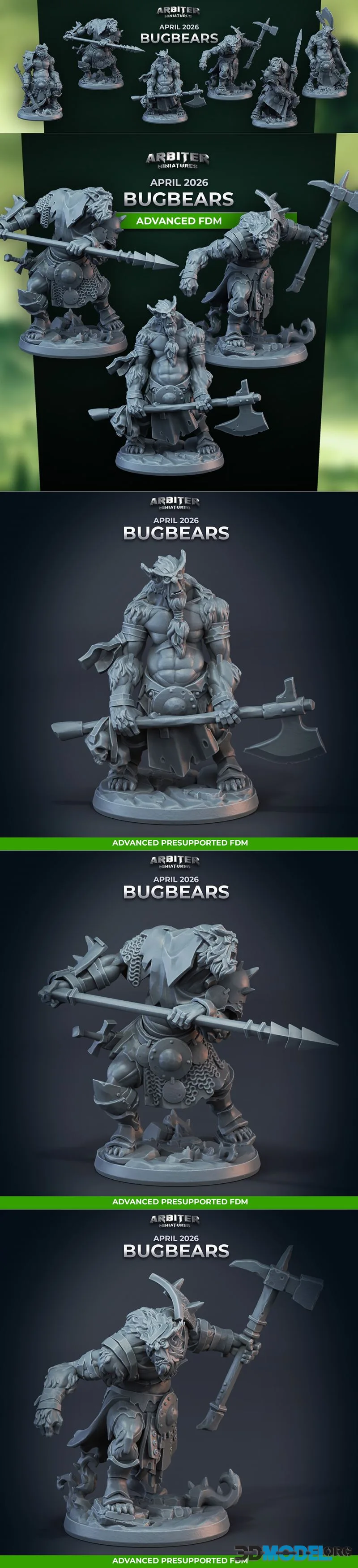 Arbiter Miniatures - Bugbears April 2026 – Printable