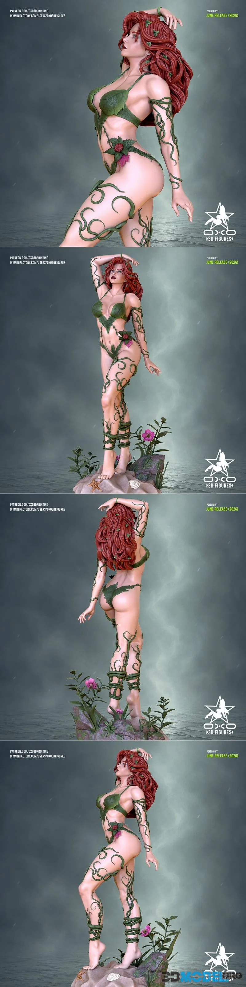 OXO3D Figures - Poison Ivy – Printable