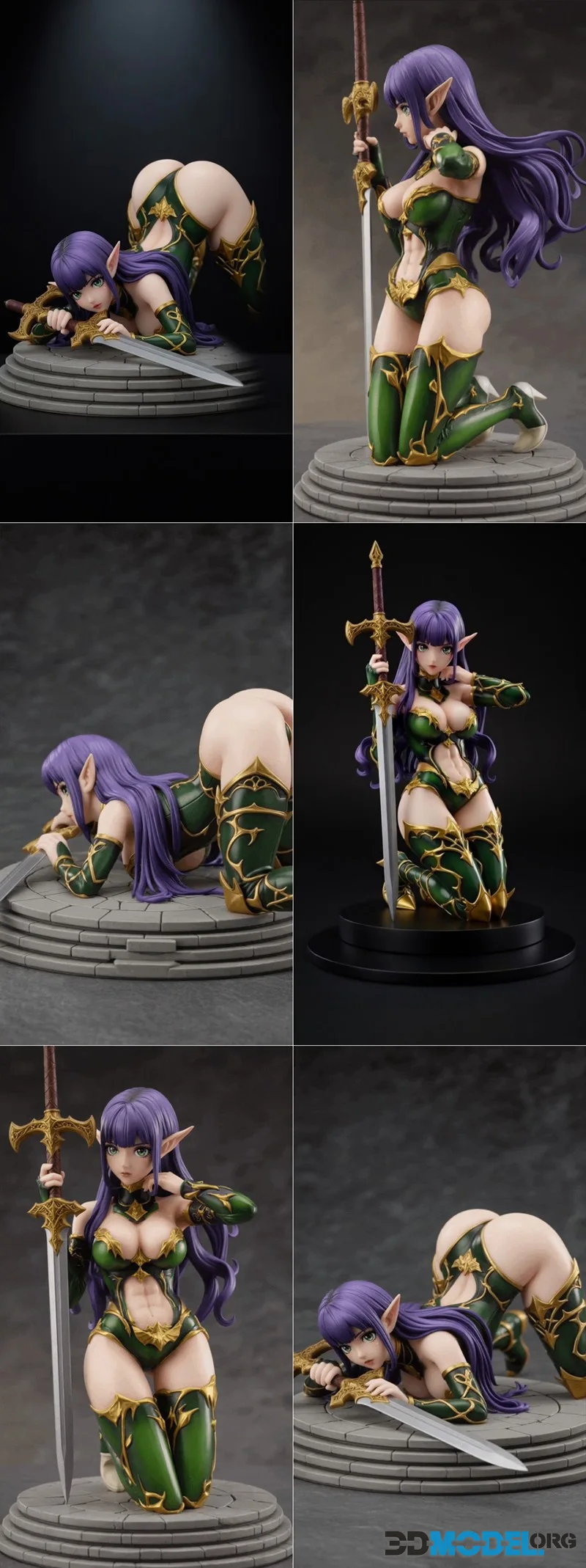 Syrina - Elf Warrior – Printable