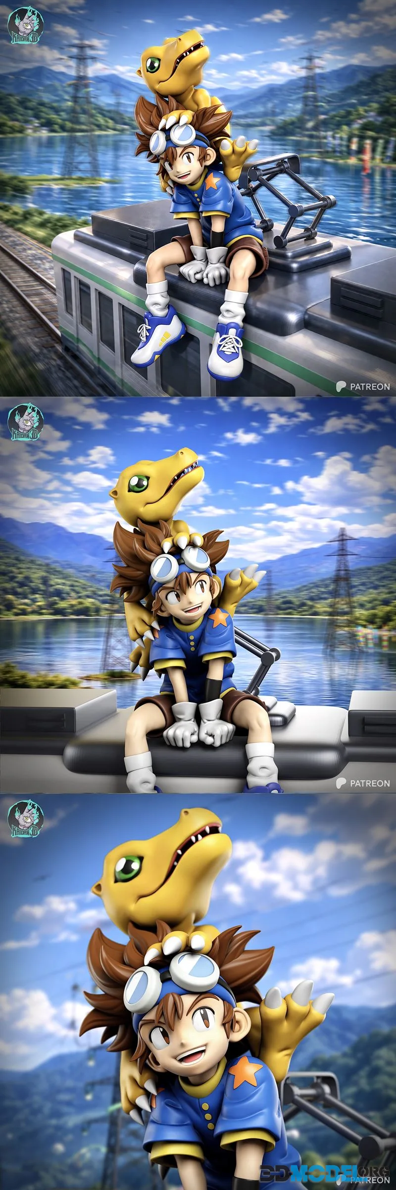 Kaidan 3D - Tai x Agumon DIGIMON – Printable