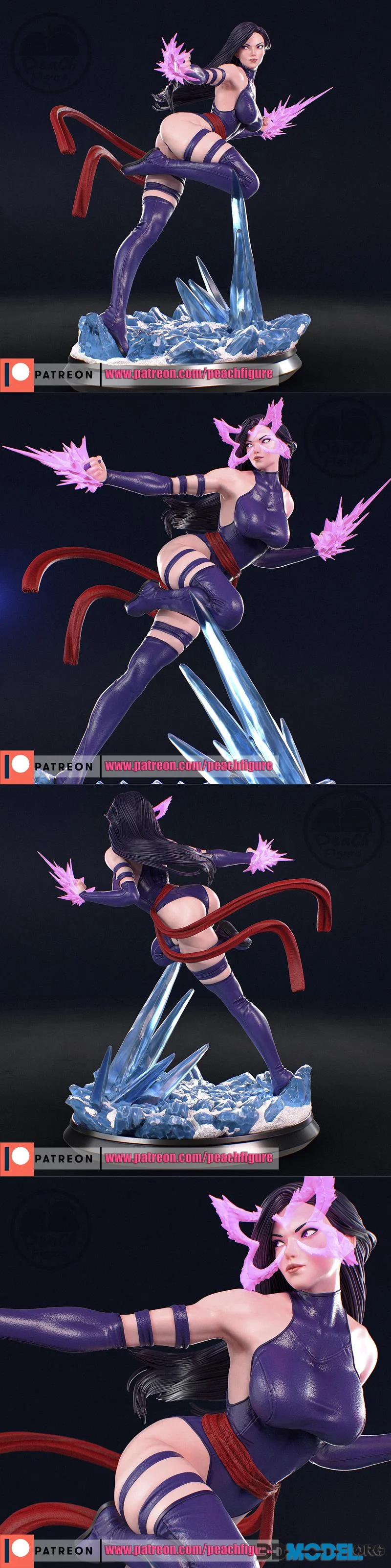 Peach Figure - Psylocke Xmen – Printable