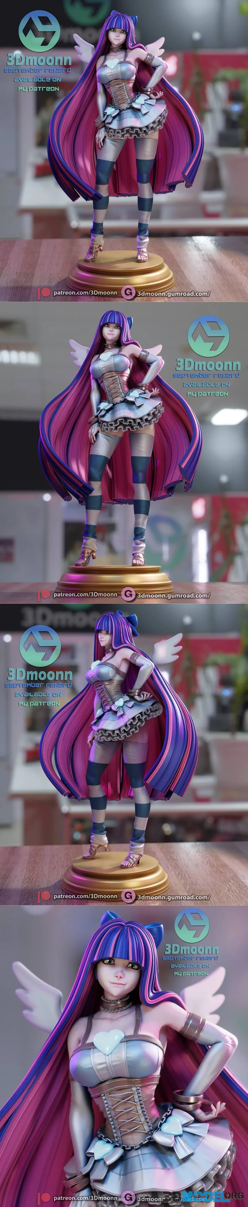 3Dmoonn - Panty & Stocking with Garterbelt – Printable