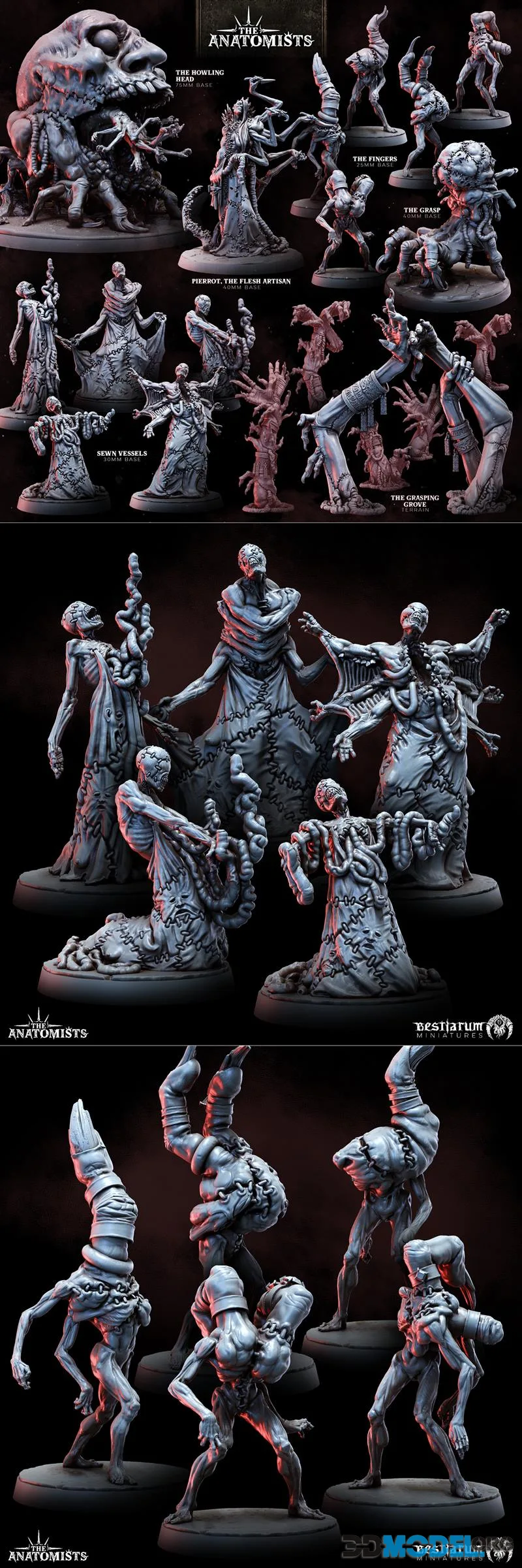 Bestiarum Miniatures - The Anatomists Return June 2026 – Printable