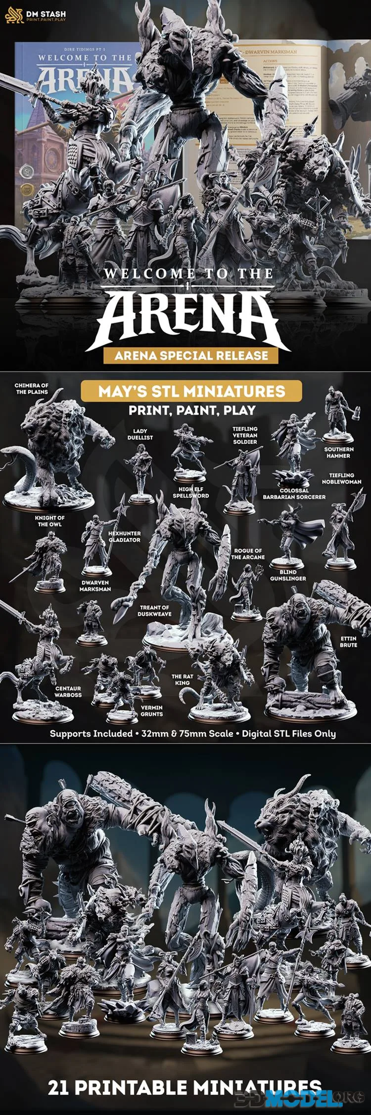 DM Stash - Welcome to the Arena May 2026 – Printable