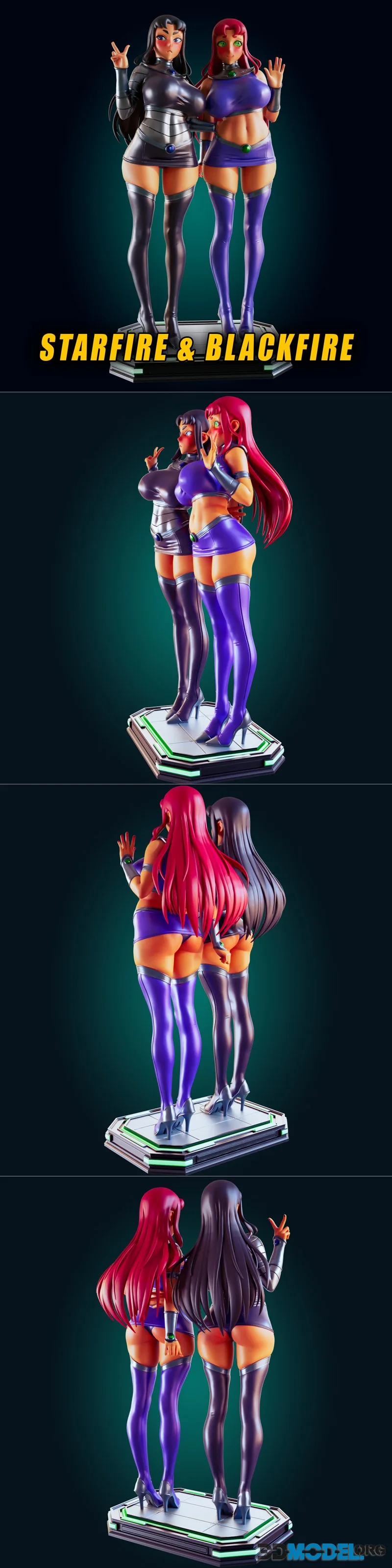 Officer Rhu - Starfire & Blackfire – Printable