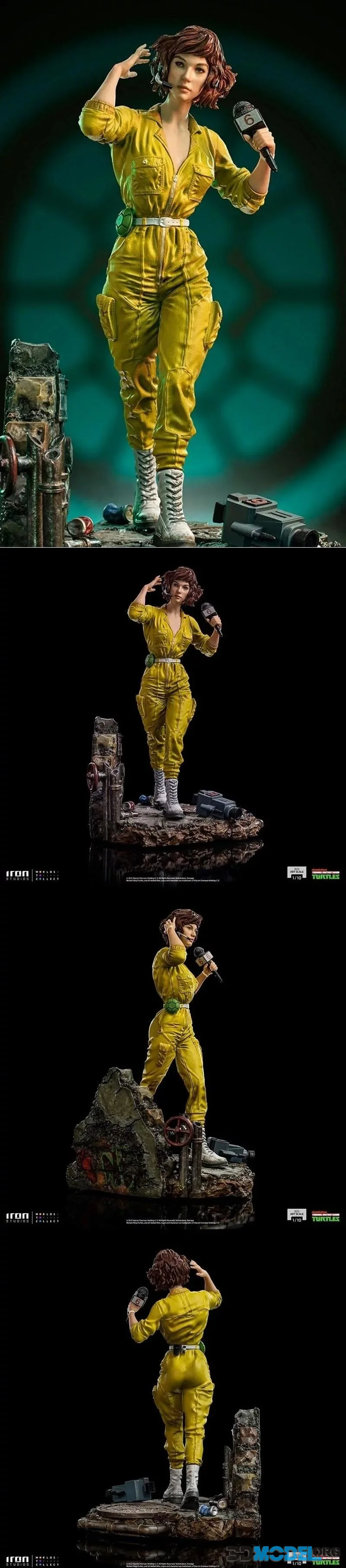 April O'Neil - Teenage Mutant Ninja Turtles - TMNT Diorama – Printable