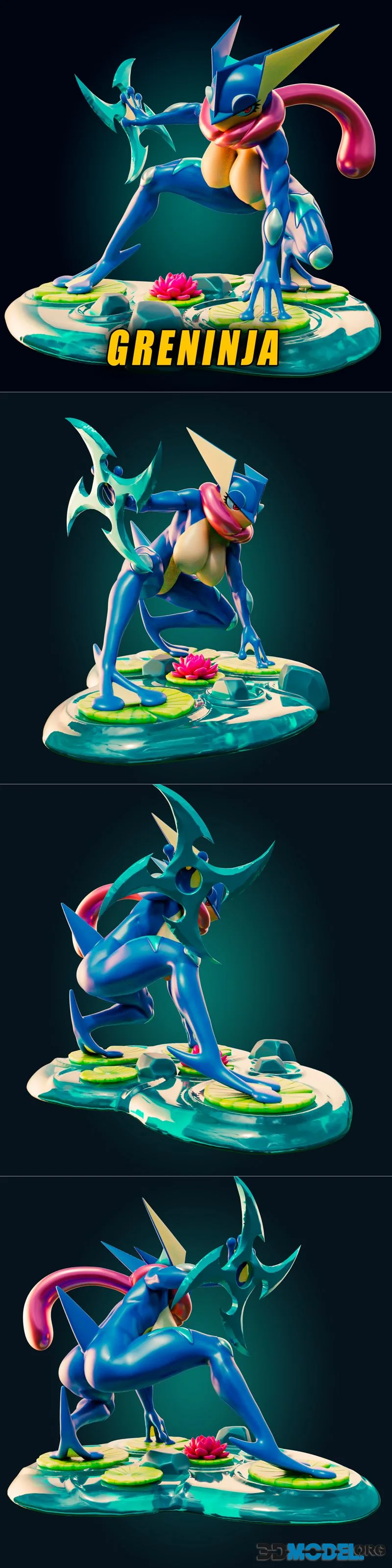 Officer Rhu - Greninja Curvy Pokemon – Printable